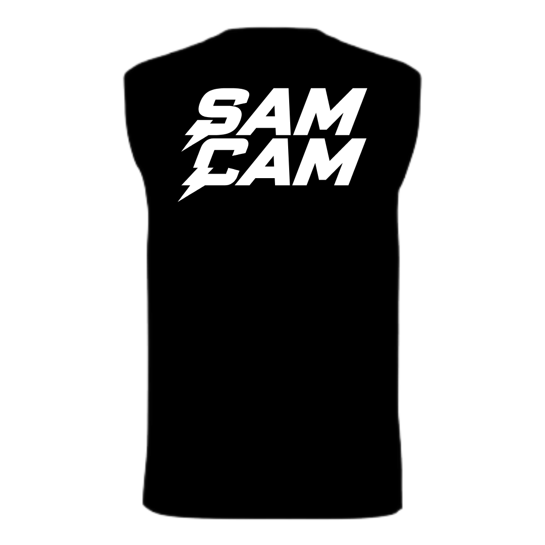 Black SamCam T-shirt — back